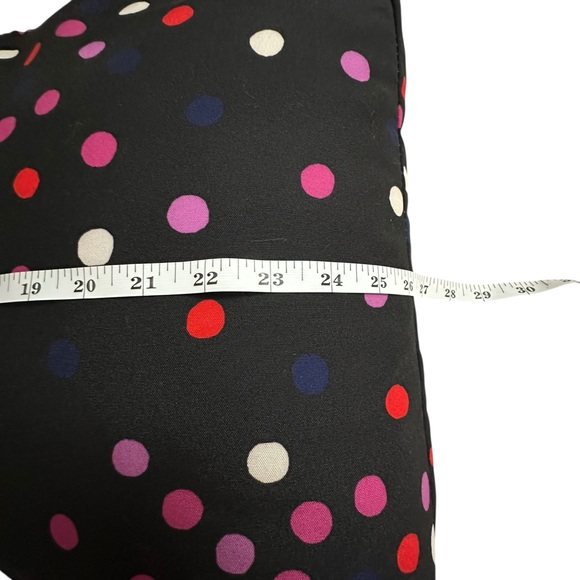 Kate Spade New York Confetti Polkadot Black XL Tote Shopper Carry-on Travel Bag - Picture 3 of 9